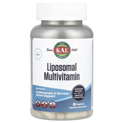 Kal, liposomalna multiwitamina, 60 warzyw Vegcaps