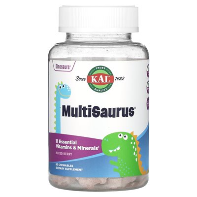 Kal, Multisaurus, mieszane jagody, 60 żuć