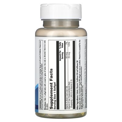 Calcium, D-3, 25 mcg (1000 IU), 100 soft