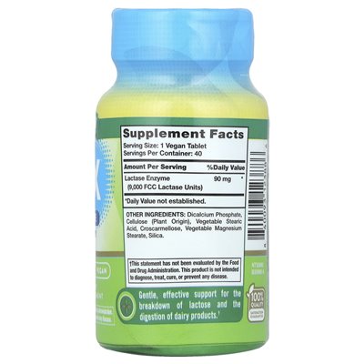 Nature's Truth, Fast Acting Laktose Digest X ™ kompletne, 40 tabletek