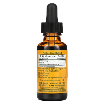 Herb Pharm, babka, 1 Fl Oz (30 ml)