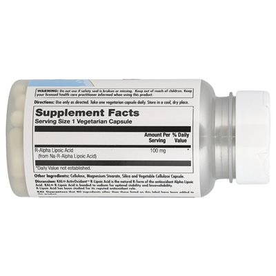 Kal, Activoxidant ™, kwas R-lipoinowy, 100 mg, 60 kapsułek wegetariańskich