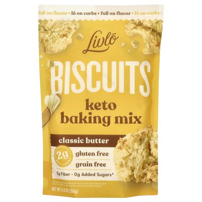 Livlo, biscuits, keto baking mix, classic butter, 9.4 oz (266 g)