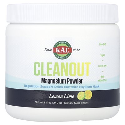 Kal, czyszczenie proszku magnezu, wapno cytrynowe, 8,5 uncji (240 g)
