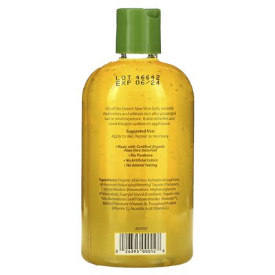 Lily z pustyni, Aloe Vera Gelly, 12 uncji (342 g)