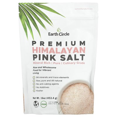 Earth Circle Organics, Premium Himalaya-Rosasalz, 16 Unzen (453,4 g)