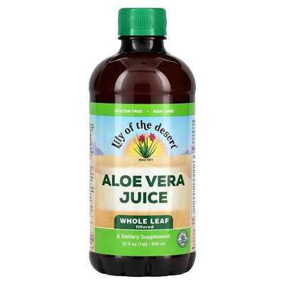 Lilia pustyni, sok z aloesu, filtrowany cały liść, 32 fl oz (946 ml)