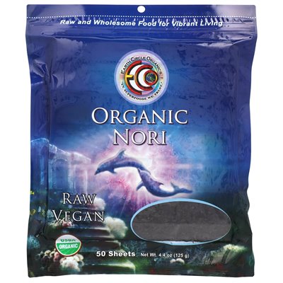 Earth Circle Organics, Bio-Nori, 50 Blätter, 4,4 oz (125 g)
