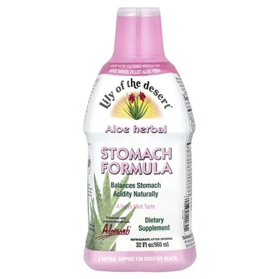 Desert Lily, Herbal Aloe, Stomach Formula, Fresh Mint, 32 fl oz (960 ml) Desert Lily, Herbal Aloe, Stomach Formula, Fresh Mint, 32 fl oz (960 ml)