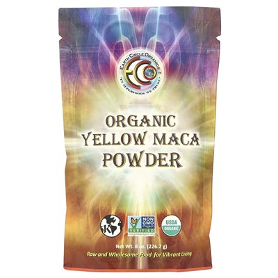Earth Circle Organics, Organic Yellow Maca Powder, 8 uncji (226,7 g) Earth Circle Organics, Organic Yellow Maca Powder, 8 uncji (226,7 g)