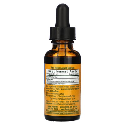 Herb Pharm, Red Root, 1 Fl Oz (30 ml)