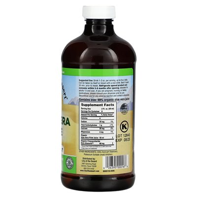 Lily of the Desert, Aloe Vera, wewnętrzny filet, 16 fl oz (473 ml) Lily of the Desert, Aloe Vera, wewnętrzny filet, 16 fl oz (473 ml)