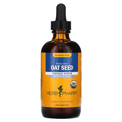 Herb Pharm, nasiona owsa, bez alkoholu, 4 fl oz (120 ml)
