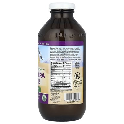 Desert Lily, Aloe Vera Juice, Whole Leaf, Filtered, 16 fl oz (473 ml)