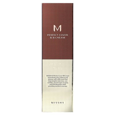 Missha, M Perfect Cover BB Cream, SPF 42 PA +++, No. 23 Natural Beige, 1.7 oz (50 ml)