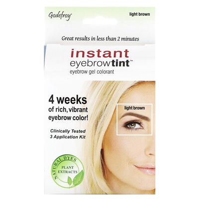 Godefroy Instant Eyebrow Tint Hellbraun 3 Anwendungsset