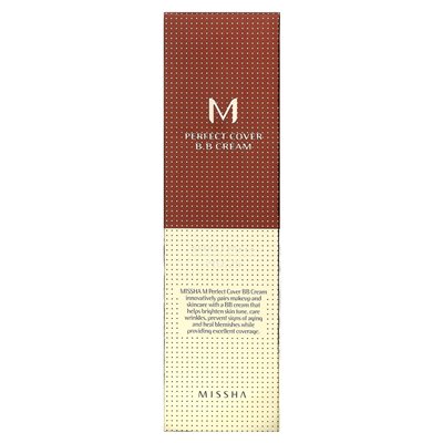 Missha, M Perfect Cover B.B Cream, SPF 42 PA +++, nr 25 Warm Beige, 1,7 uncji (50 ml) Missha, M Perfect Cover B.B Cream, SPF 42 PA +++, nr 25 Warm Beige, 1,7 uncji (50 ml)