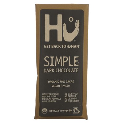 HU, einfache dunkle Schokolade, 2,1 oz (60 g)