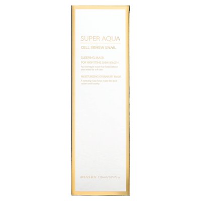 Missha, Super Aqua, Cell Renew Slail, Dornröschen-Maske, 3,7 Fl Oz (110 ml)
