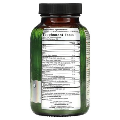 Irwin Naturals, Ginkgo Smart, Maksimum Focus & Memory, 60 płynnych miękkich żelazów Irwin Naturals, Ginkgo Smart, Maksimum Focus & Memory, 60 płynnych miękkich żelazów