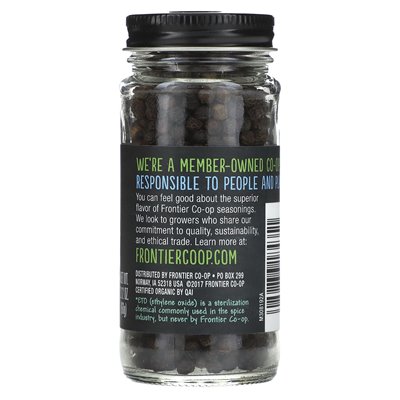 Frontier Co-Op, Organic Black Peppercorns, 2.12 oz (60 g)