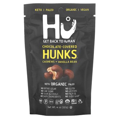 HU, pokonane czekoladą Hunks, orzechy nerkowce + Vanilla Bean, 4 uncje (113 g)