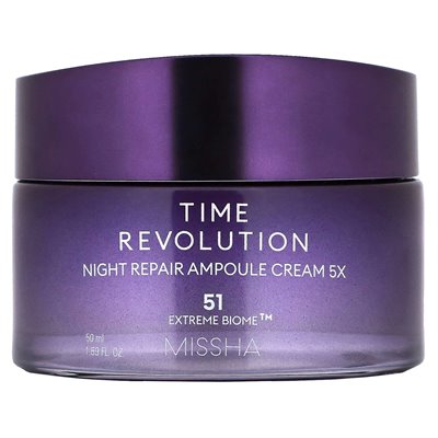 Missha, Time Revolution, Night Repair Ampoule Cream 5x, 1.69 Fl Oz (50 ml)