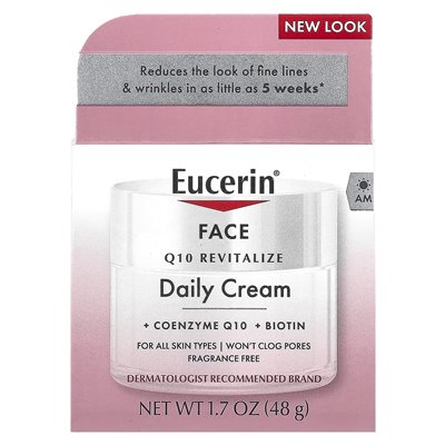 Eucerin, Q10 Revitalize Tagescreme, Gesicht, parfümfrei, 1,7 Unzen (48 g)