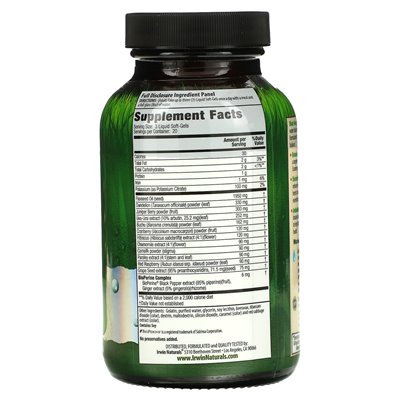 Irwin Naturals, wzdęcia, 60 płynnych miękkich żelazów Irwin Naturals, wzdęcia, 60 płynnych miękkich żelazów