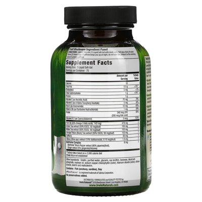 Irwin Naturals, Triple-Tea Fat Burner, 75 płynnych miękkich