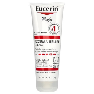Eucerin, dziecko, krem ​​do pomocy egzematycznej, bezpłatny zapach, 8 uncji (226 g)