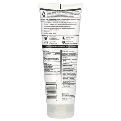 Eucerin, dziecko, krem ​​do pomocy egzematycznej, bezpłatny zapach, 8 uncji (226 g)