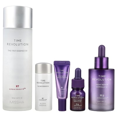 Missha, zestaw bestsellerów rewolucji 5x, 5 -częściowy zestaw