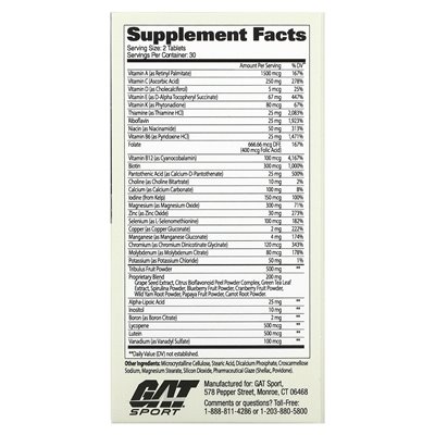 GAT, męski test multi +, 60 tabletek