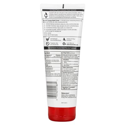 Eucerin, Egzema Relief Cream, zapachowy, 8 uncji (226 g)