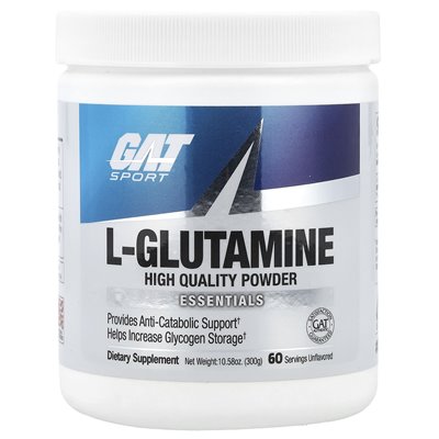 GAT, L-Glutamin, unraffiniert, 10,58 oz (300 g)