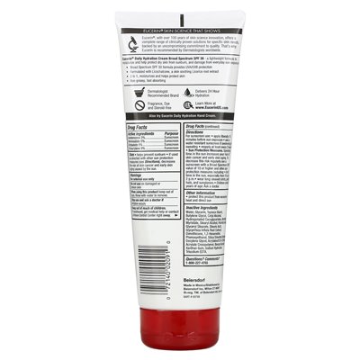 Eucerin, Daily Hydration Cream, SPF 30, bez zapachu, 8 uncji (226 g)