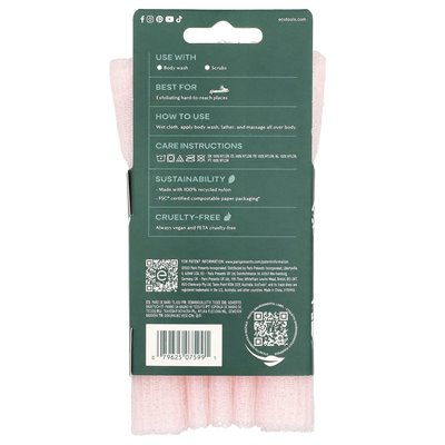 Ecotools, kąpiel, różowy, 1 tkanina