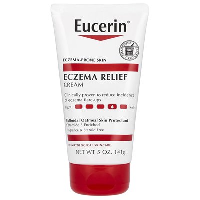 Eucerin, Egzema Relief Cream, zapachowy, 5 uncji (141 g)
