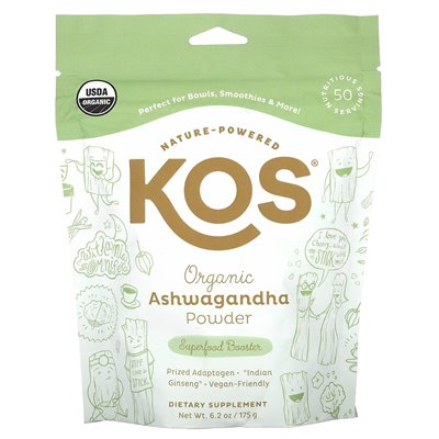 Kos, Bio-Ashwagandha-Pulver, 6,2 oz (175 g)