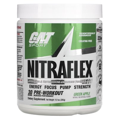 GAT, Sport, Nitraflex, Green Apple, 10,1 uncji (285 g)