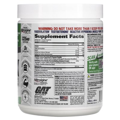 GAT, Sport, Nitraflex, Green Apple, 10,1 uncji (285 g)