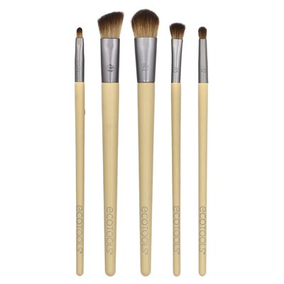 Ecotools, Daily Defined Eye Kit, 5-teiliges Set und Dosenaufbewahrung