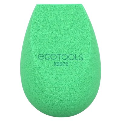Ecotools, Bioblender, kompostowalny gąbka do makijażu + naturalne infuzje, zielony, 1 gąbka