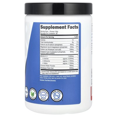 Nutricost, Performance, BCAA+, Fruit Punch, 14 uncji (393 g)