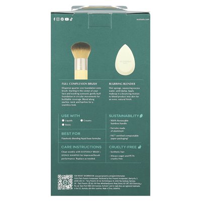 Ecotools, mieszanka + rozmycie duet, 2 -częściowy zestaw Ecotools, mieszanka + rozmycie duet, 2 -częściowy zestaw