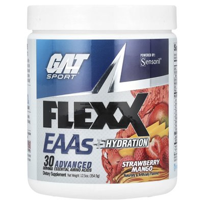 GAT, Flexx EAAS + Hydration, Mango Strawberry, 12,5 uncji (354,9 g)