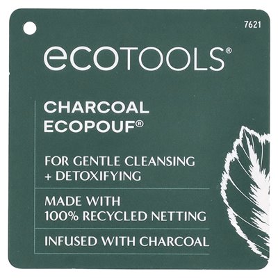 Ecotools, węgiel drzewny Ecopouf, Gray, 1 gąbka Ecotools, węgiel drzewny Ecopouf, Gray, 1 gąbka