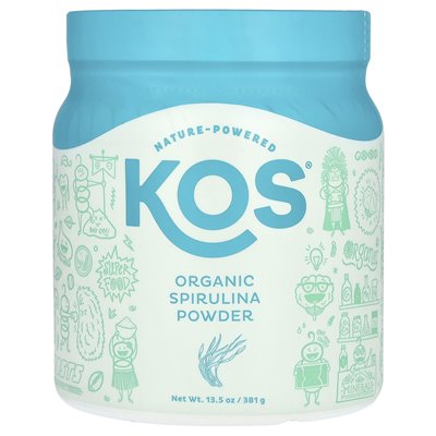 KOS, Bio-Spirulina-Pulver, 13,5 oz (381 g)