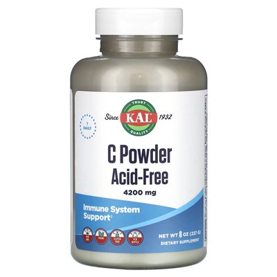 Kal, C proszek, bezkwas, 4200 mg, 8 uncji (227 g) Kal, C proszek, bezkwas, 4200 mg, 8 uncji (227 g)